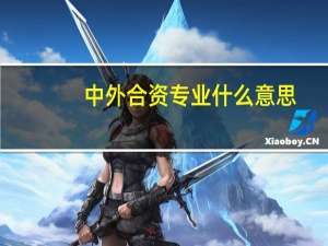 中外合资专业什么意思