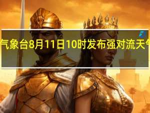 中央气象台8月11日10时发布强对流天气蓝色预警