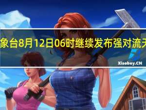 中央气象台8月12日06时继续发布强对流天气蓝色预警