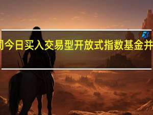中央汇金公司今日买入交易型开放式指数基金（ETF）并将在未来继续增持