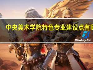 中央美术学院特色专业建设点有哪些