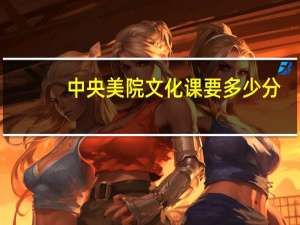 中央美院文化课要多少分