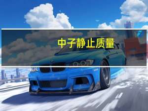 中子静止质量
