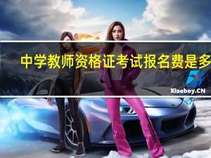 中学教师资格证考试报名费是多少