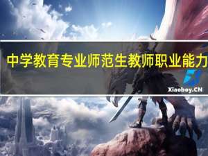 中学教育专业师范生教师职业能力标准