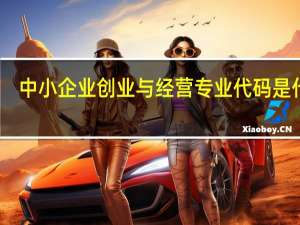 中小企业创业与经营专业代码是什么
