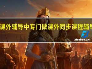 中小学课外辅导中专门做课外同步课程辅导的有哪些呢
