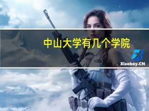 中山大学有几个学院