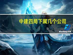 中建四局下属几个公司