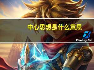 中心思想是什么意思