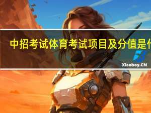 中招考试体育考试项目及分值是什么？