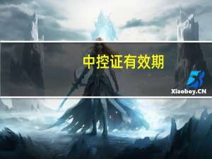 中控证有效期