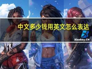中文多少钱用英文怎么表达