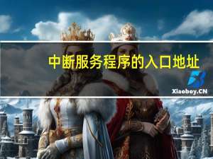 中断服务程序的入口地址