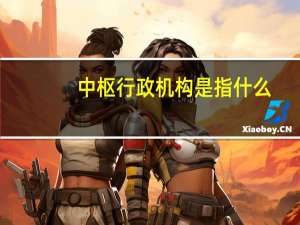 中枢行政机构是指什么