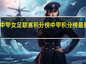 中甲女足联赛积分榜 中甲积分榜最新榜单