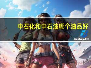 中石化和中石油哪个油品好