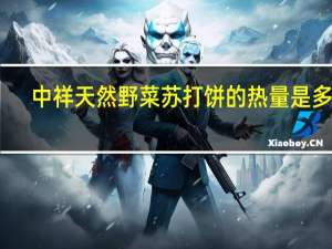 中祥 天然野菜苏打饼的热量是多少