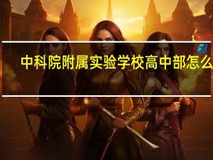 中科院附属实验学校高中部怎么样