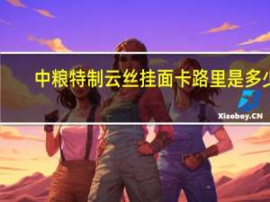 中粮 特制云丝挂面卡路里是多少