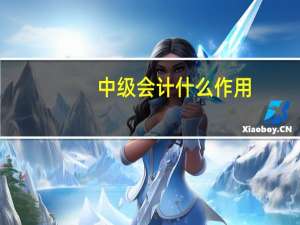 中级会计什么作用