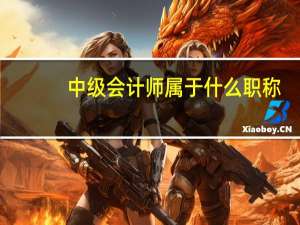 中级会计师属于什么职称