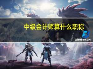 中级会计师算什么职称
