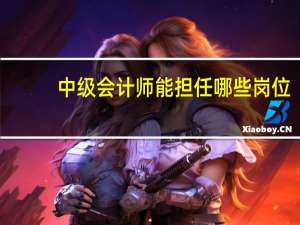 中级会计师能担任哪些岗位
