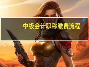中级会计职称缴费流程