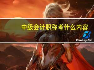 中级会计职称考什么内容