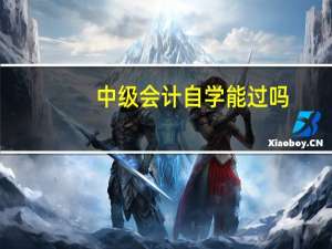 中级会计自学能过吗