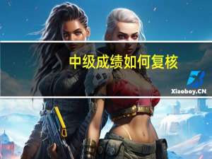 中级成绩如何复核