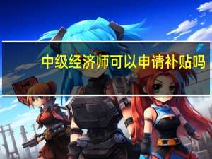 中级经济师可以申请补贴吗