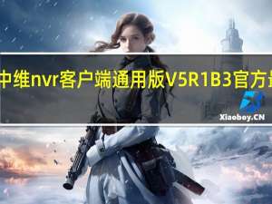 中维nvr客户端通用版 V5R1B3 官方最新版（中维nvr客户端通用版 V5R1B3 官方最新版功能简介）