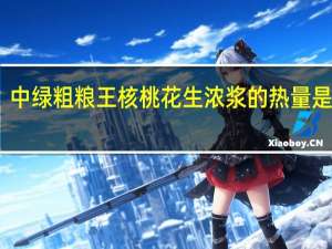 中绿粗粮王核桃花生浓浆的热量是多少