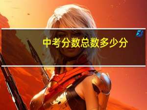 中考分数总数多少分