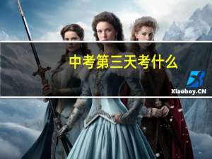 中考第三天考什么