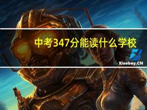 中考347分能读什么学校