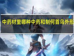 中药材里哪种中药和制何首乌外形相像