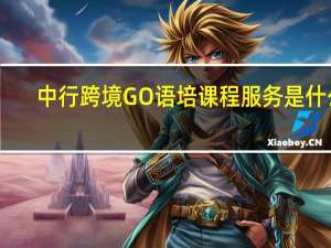 中行跨境GO语培课程服务是什么