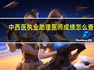 中西医执业助理医师成绩怎么查15
