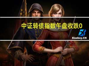 中证转债指数午盘收跌0.33%大叶转债涨超15%岱美转债涨超9%新港转债、天壕转债跌超3%