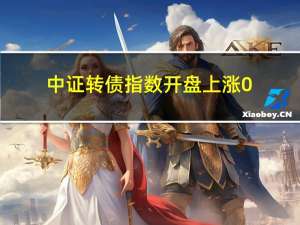 中证转债指数开盘上涨0.01%豪美转债涨2.9%天康转债涨2.43%金农转债跌超6%