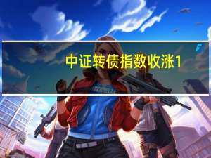 中证转债指数收涨1.07%晶瑞转债涨20%精测转债、锦鸡转债涨超8%尚荣转债跌20%鸿达转债跌超12%