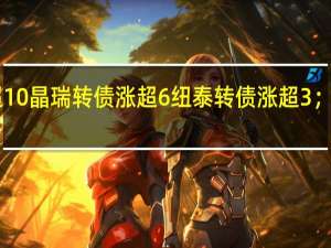 中证转债指数早盘收平横河转债涨超10%晶瑞转债涨超6%纽泰转债涨超3%；联得转债跌超3%天康转债、利普转债跌超2%