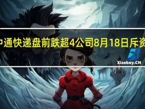 中通快递盘前跌超4%公司8月18日斥资约169.74万美元回购7.08万股