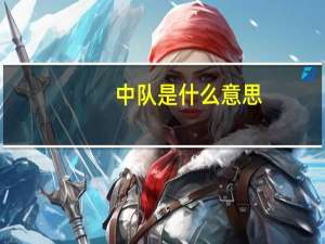 中队是什么意思