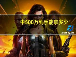 中500万到手能拿多少（中500万实际到手多少钱）