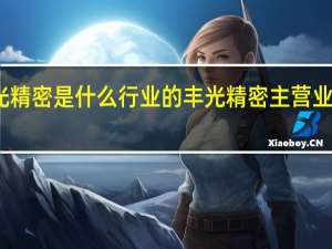 丰光精密是什么行业的丰光精密主营业务是什么