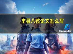 丰县八孩论文怎么写